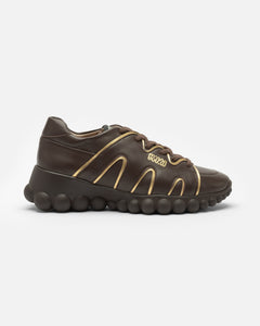 Chain Reaction Sneakers Espresso Leather