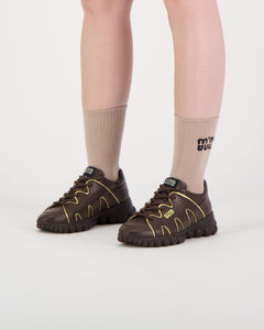 Chain Reaction Sneakers Espresso Leather