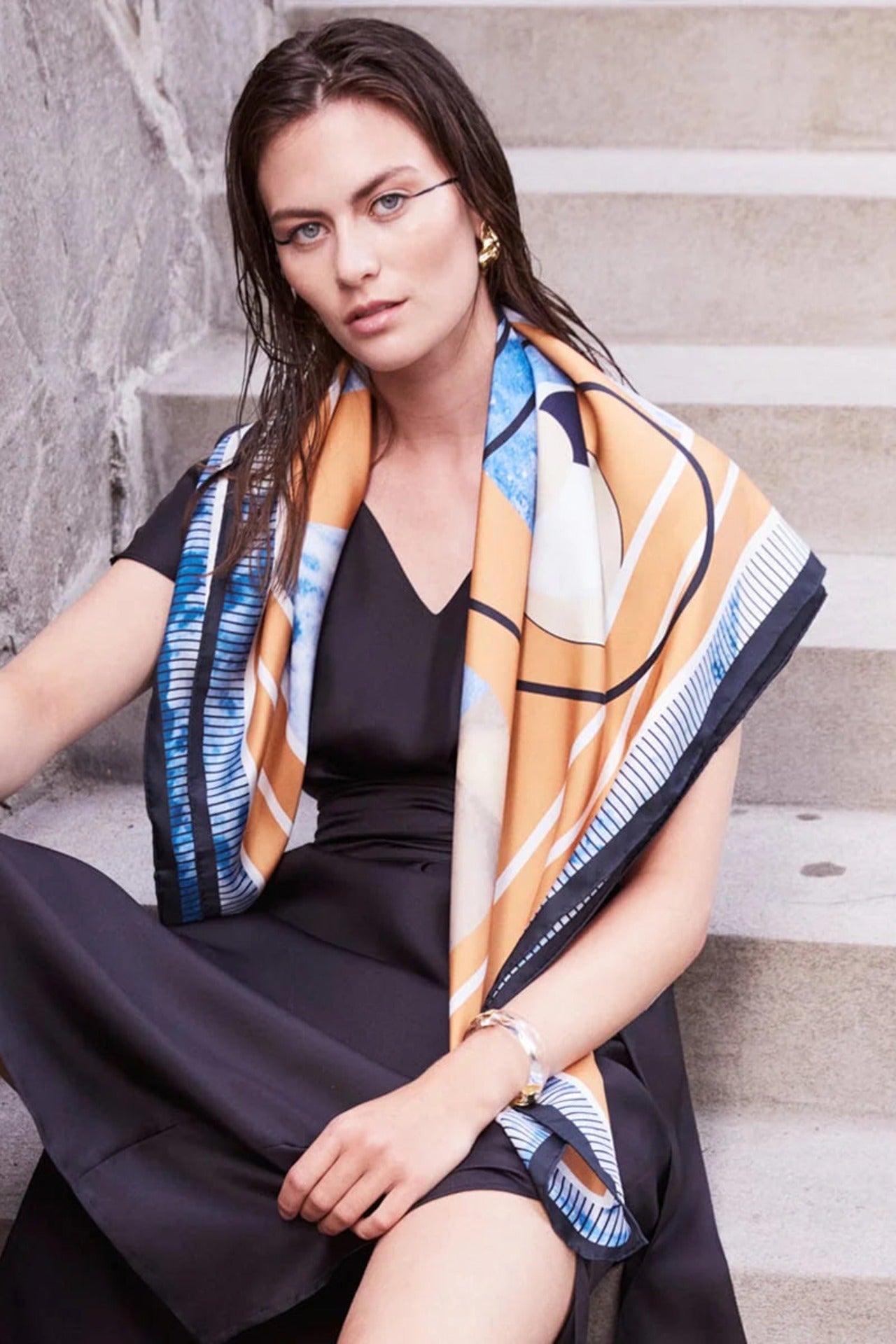 Summer Scarf Blue - Studio Heijne