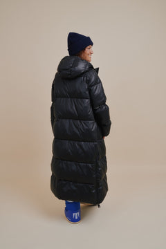 Summit Puffer Jacket Long Black