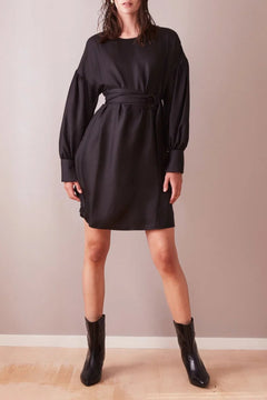 Sunday Silk Dress Black - Studio Heijne