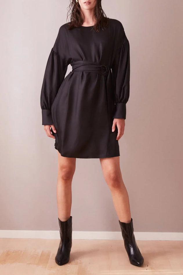 Sunday Silk Dress Black - Studio Heijne