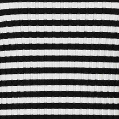 Brera Ribbed Long-Sleeve Top Black Stripes