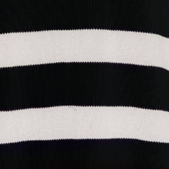 Marina Striped Merino Jumper Black