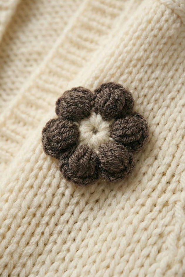 Flower Handmade Sweater