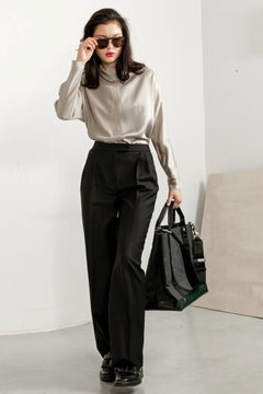 Swipe Pants Long Black - Studio Heijne