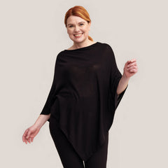 Naisten merinosilkkiponcho