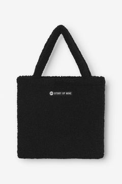 Teddy Fleece Shopper Bag Black