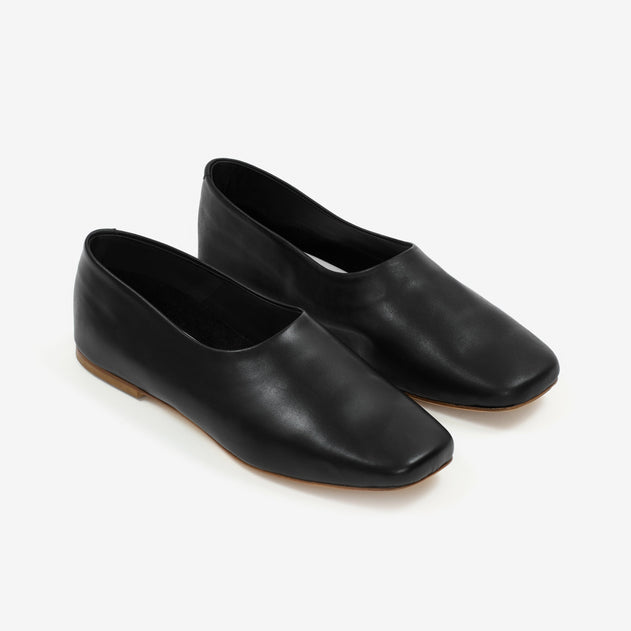 Ursula ballerina flats black