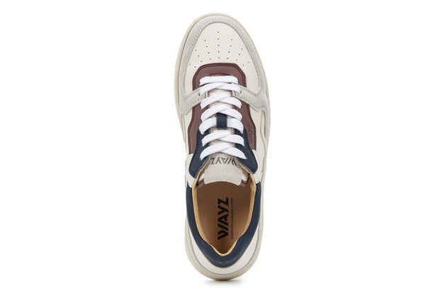 The Sonder Sneakers White Blue Dry Rose
