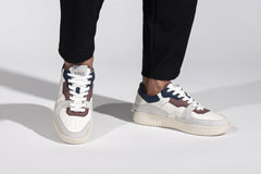The Sonder Sneakers White Blue Dry Rose
