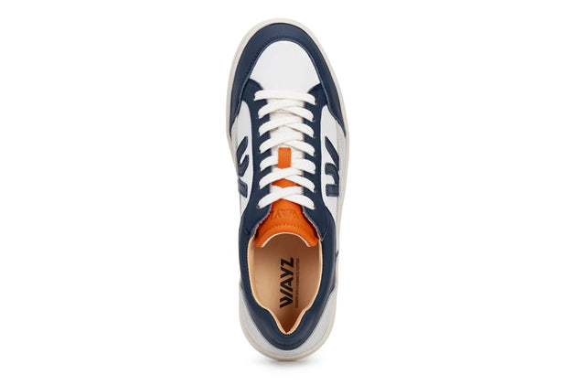 The Wanderer Sneakers White Blue Orange