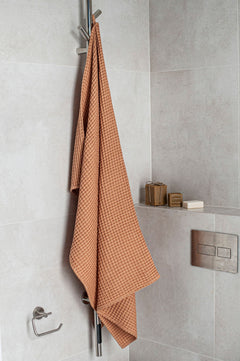 Waffle Linen Bath Towel