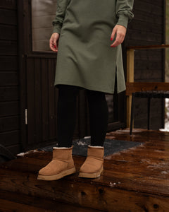 Toive Hoodie Dress Sage Green