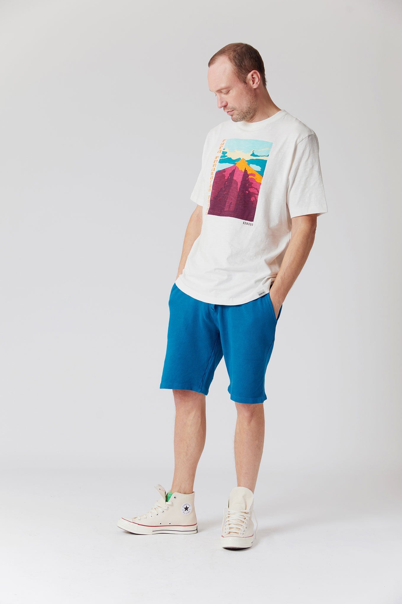 Flip Housut Teal Blue