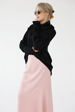 Feme Satin Skirt Pink