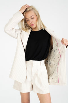 Tris Wool Blazer Stripes