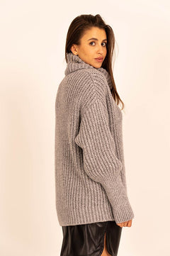 Telma Turtleneck Knit Dark Grey