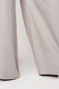 Wide Tencel Trousers Grey