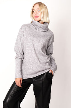 Tova Turtleneck Knit Light Grey