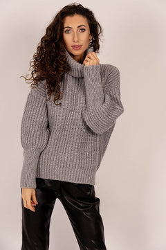 Telma Turtleneck Knit Dark Grey