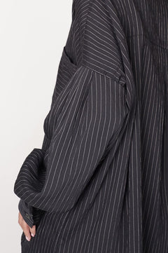 Rea Cotton Shirt Black Striped