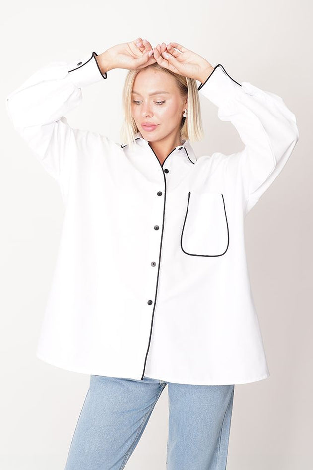 Rea Cotton Shirt White