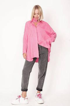 Long Lyocell Shirt Pink