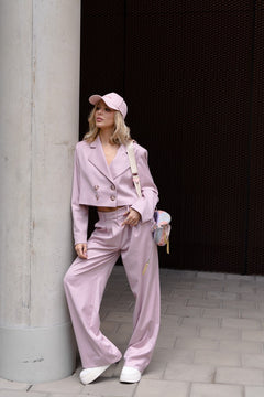 Aspen Cropped Blazer Pink