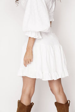 Serena Skirt White