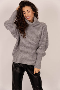 Telma Turtleneck Knit Dark Grey