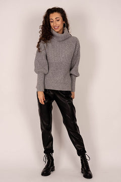 Telma Turtleneck Knit Dark Grey