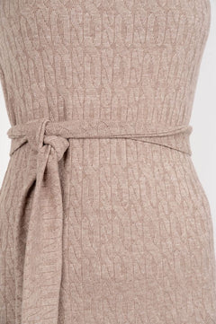 Elena Knitted Dress Beige