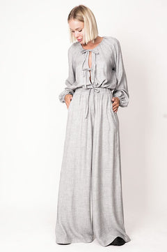 Skye Wide Leg Pants Grey