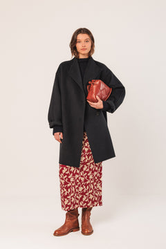 Viscose Pencil Skirt Red