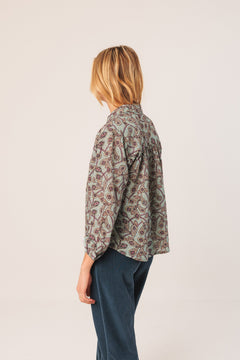 Crepe Cotton Shirt Water Print