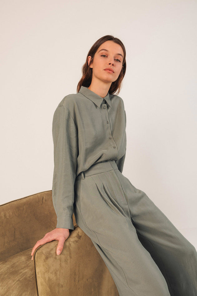 Classic Modal Shirt Green