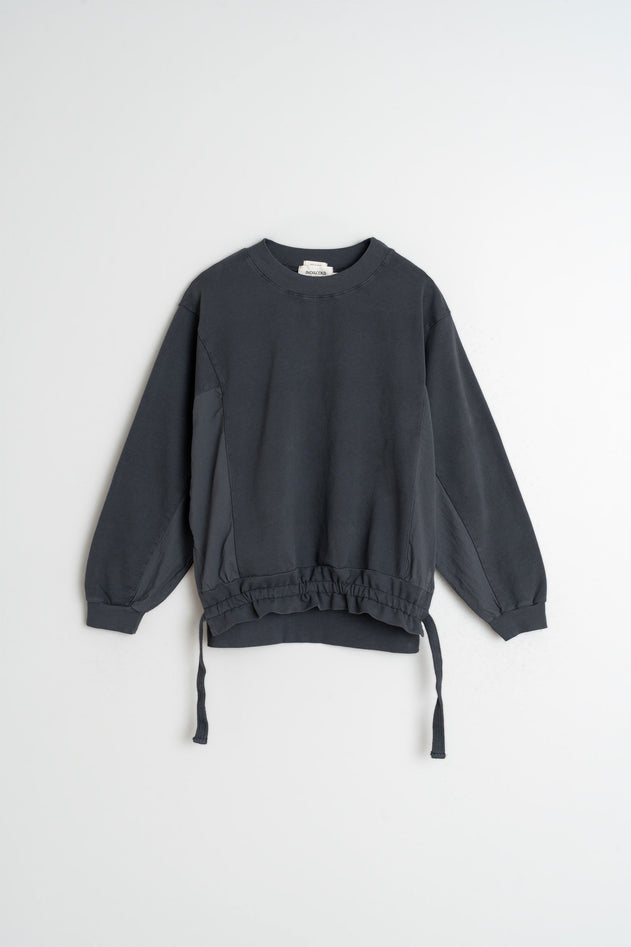 Cotton Terry Looped Sweatshirt Anthracite