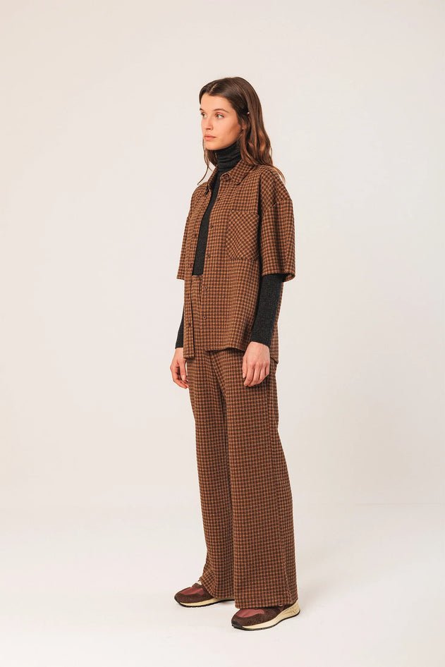 Ponte Overshirt Chocolate