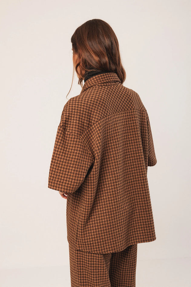 Ponte Overshirt Chocolate