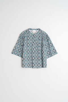 Smock Detail Blouse Blue