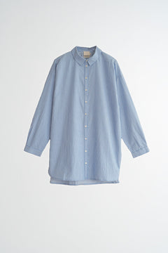 Long Striped Shirt Blue