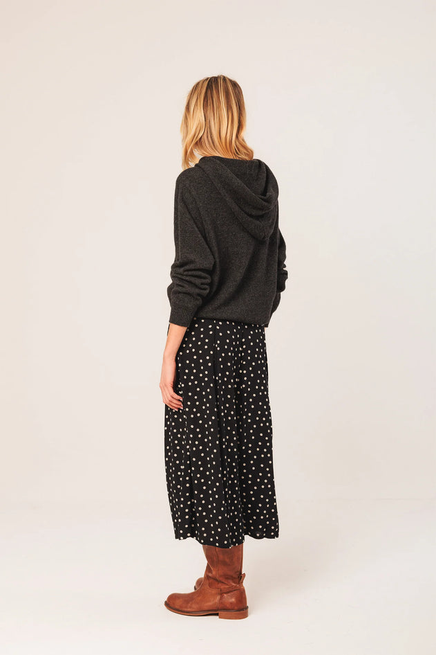 Evasé Midi Skirt Black