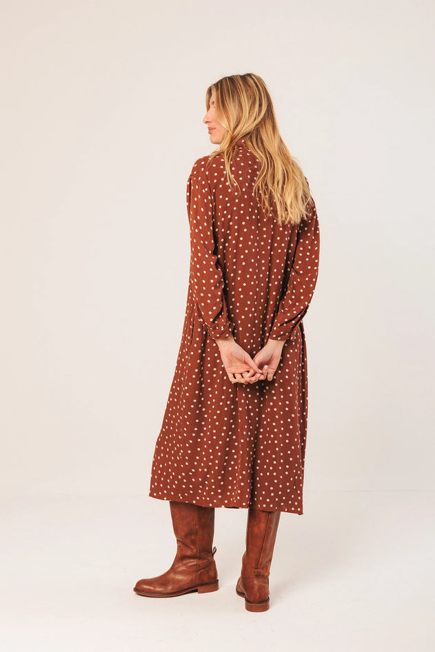 Oversize Shirt Dress Terracotta