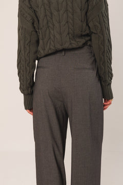 Tailored Pleated Pants Marengo