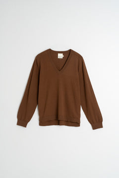 Basic Cotton Sweater Brown