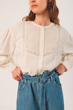 Denim Lyocell Pants Blue