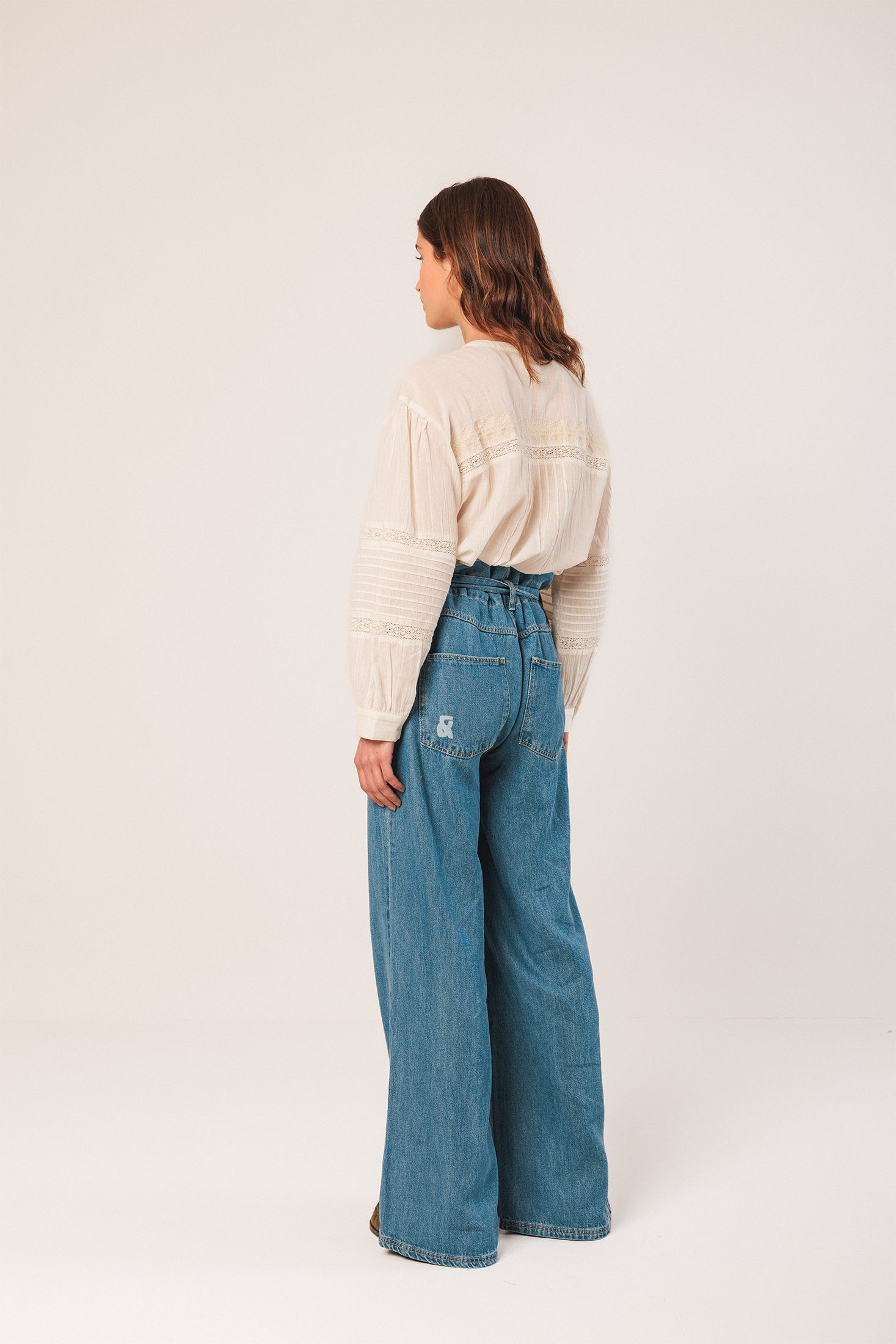 Denim Lyocell Pants Blue