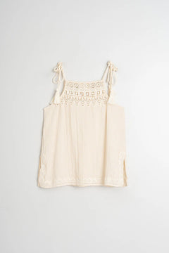 Double Gauze Top Ecru