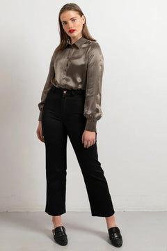 Wide Leg Jeans Black - Studio Heijne
